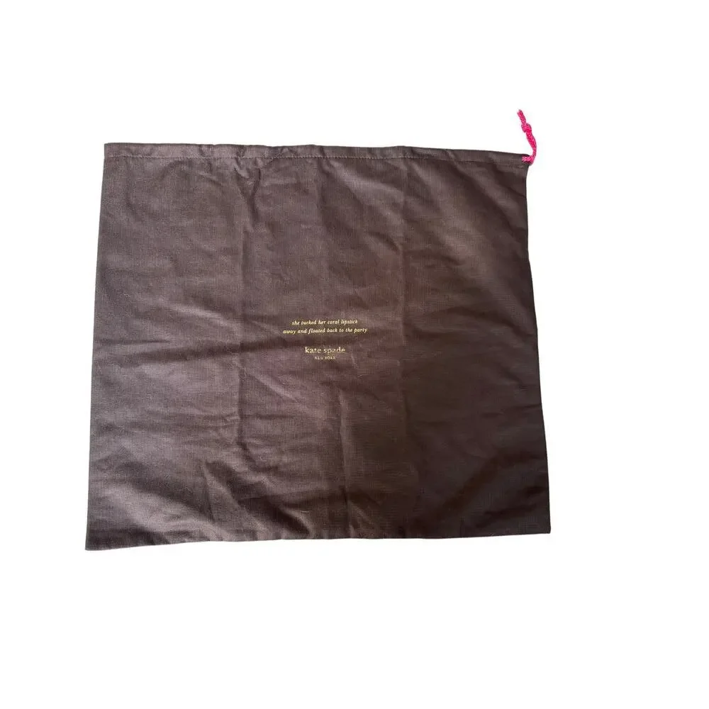 Kate Spade Women's Black Dust bag Size 17” x 19.5”